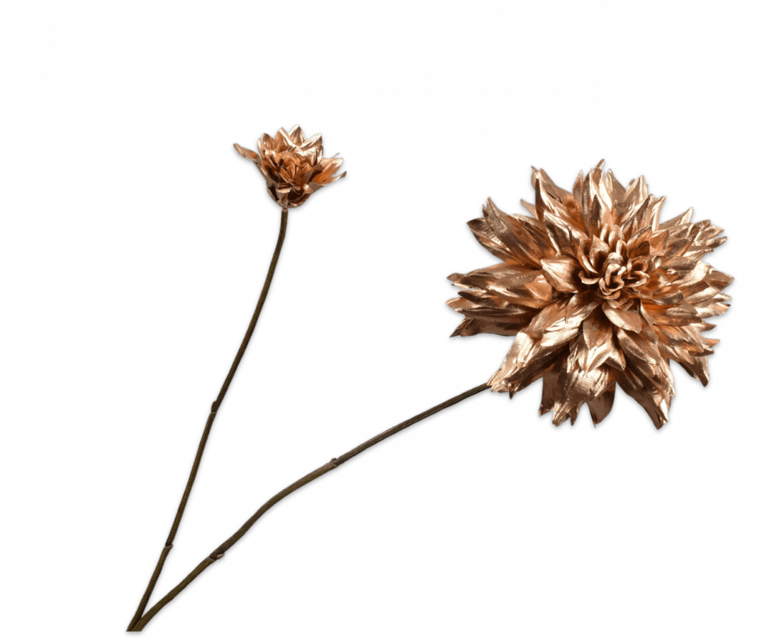 Kunstbloem Dahlia Tak Goud | 102 cm - NU PUUR & GROEN