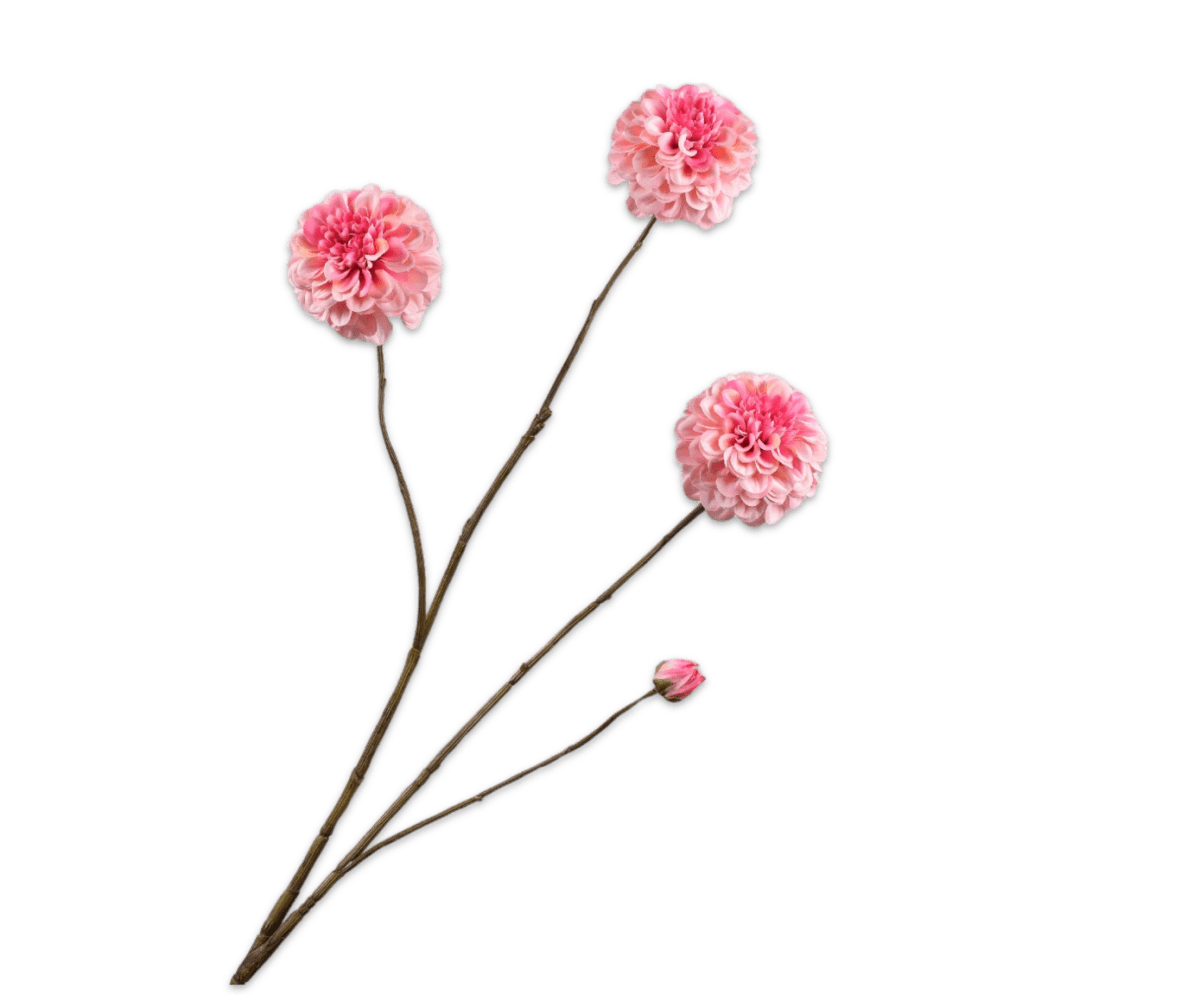 Kunstbloem Dahlia Tak Roze | 103 cm - NU PUUR & GROEN