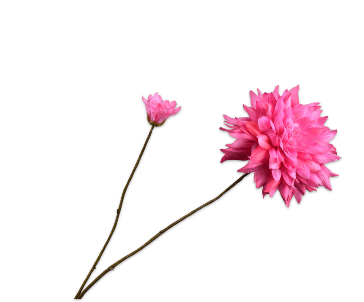 Kunstbloem Dahlia Tak Roze Real Touch | 102 cm - NU PUUR & GROEN