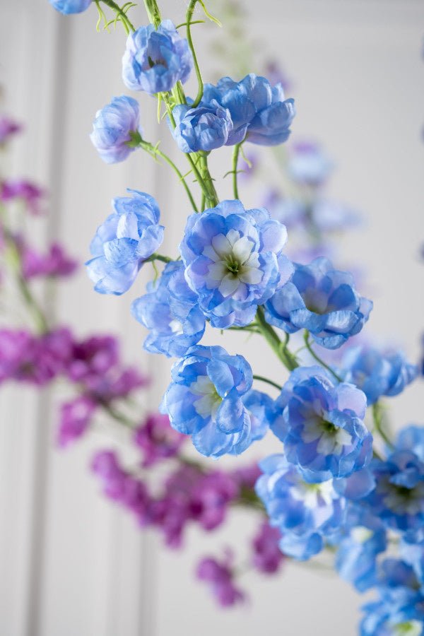 Kunstbloem Delphinium Steel Blauw | 127 cm - NU PUUR & GROEN