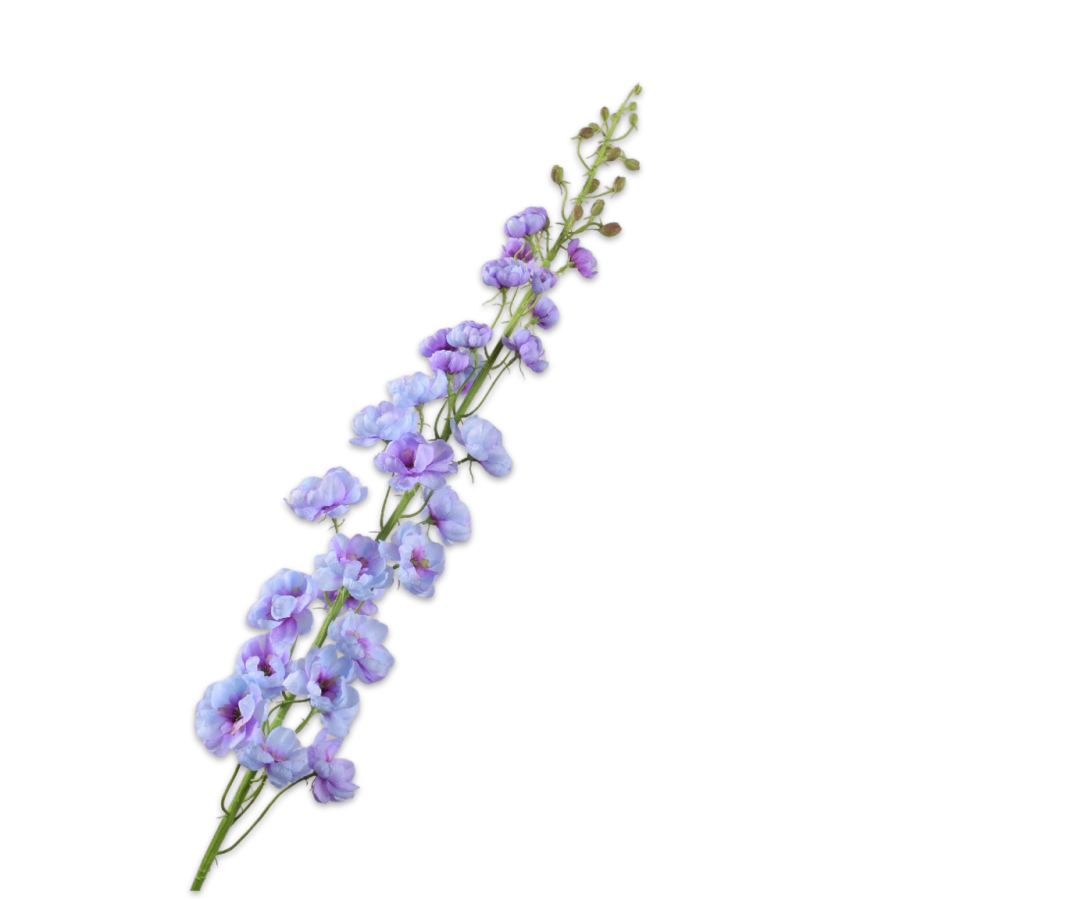 Kunstbloem Delphinium Steel Lavendel | 127 cm - NU PUUR & GROEN