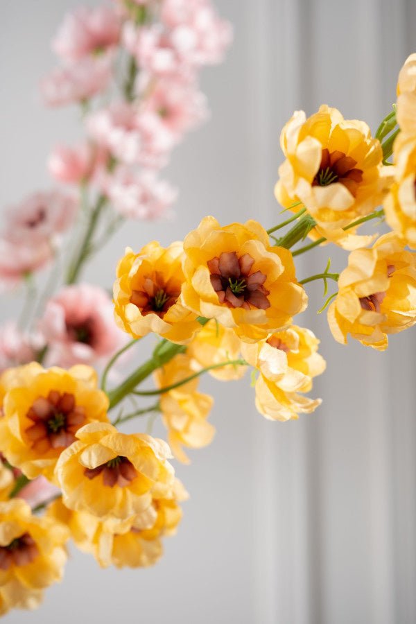 Kunstbloem Delphinium Steel Oranje | 127 cm - NU PUUR & GROEN