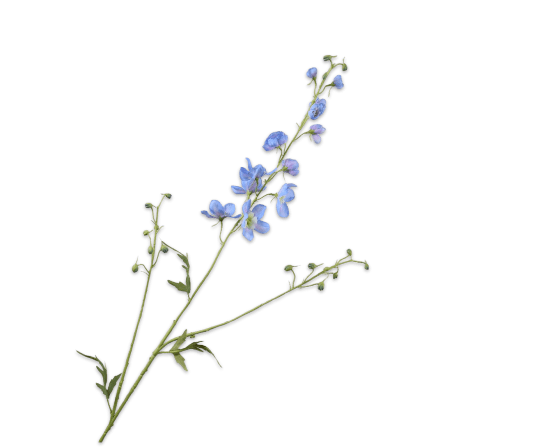 Kunstbloem Delphinium Tak Blauw | 101 cm - NU PUUR & GROEN
