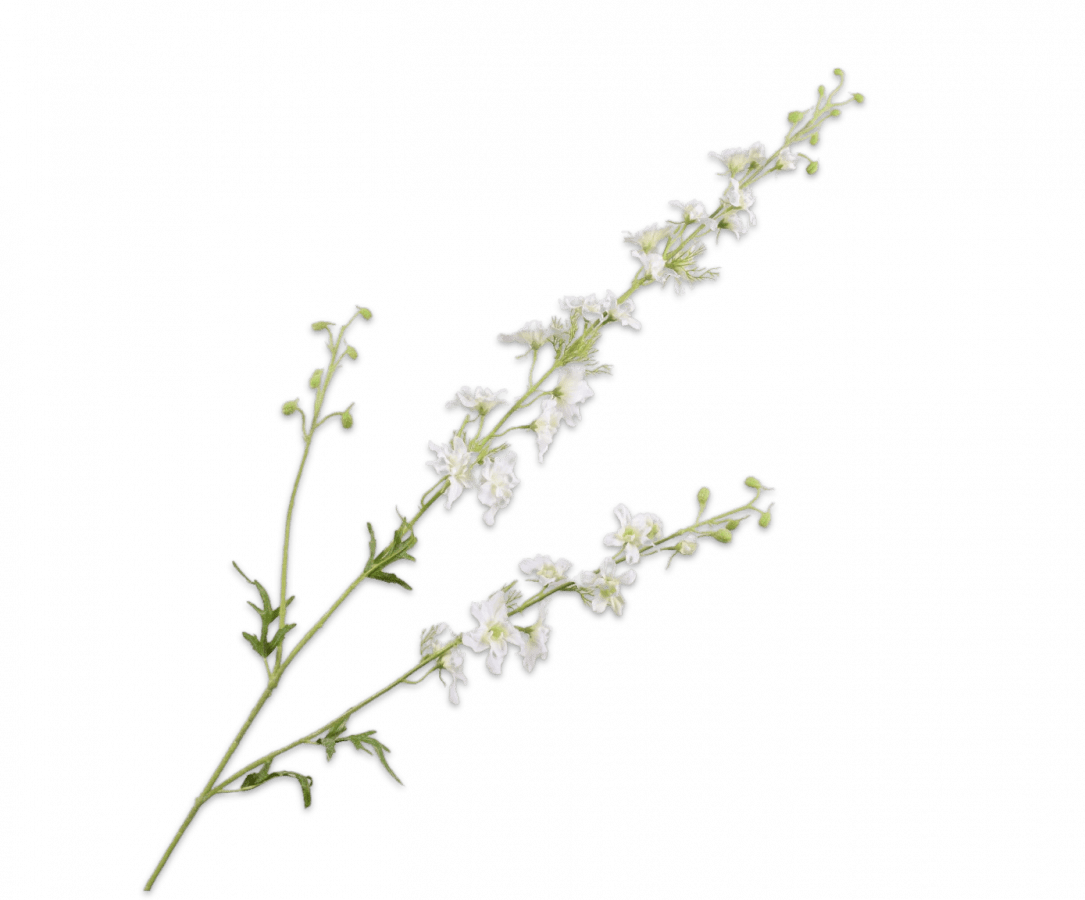 Kunstbloem Delphinium Tak Wit | 122 cm - NU PUUR & GROEN