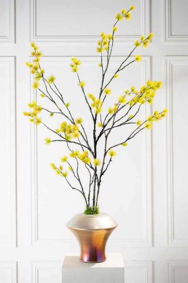 Kunstbloem Den Tak Geel/Groen | 77 cm - NU PUUR &amp; GROEN