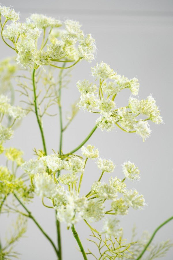 Kunstbloem Dille Tak Wit | 105 cm - NU PUUR & GROEN