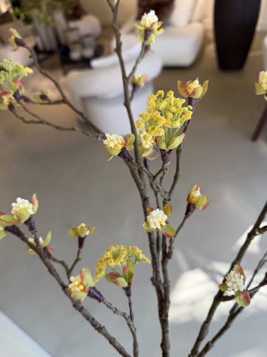 Kunstbloem Esdoorn Tak Geel | 110 cm - NU PUUR & GROEN
