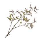 Kunstblume Ahornzweig Violett/Grün | 108 cm