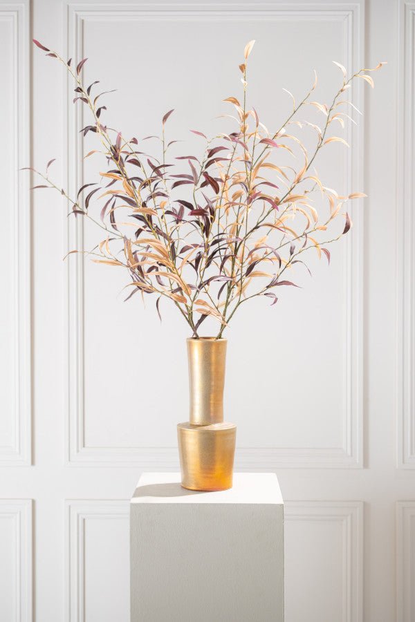 Kunstbloem Eucalyptus Tak Bordeaux | 123 cm - NU PUUR &amp; GROEN