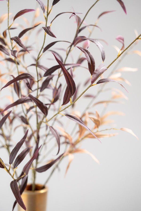 Kunstbloem Eucalyptus Tak Bordeaux | 123 cm - NU PUUR &amp; GROEN