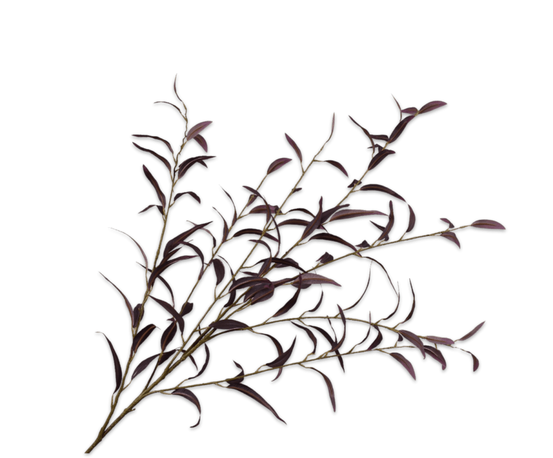 Kunstbloem Eucalyptus Tak Bordeaux | 123 cm - NU PUUR &amp; GROEN