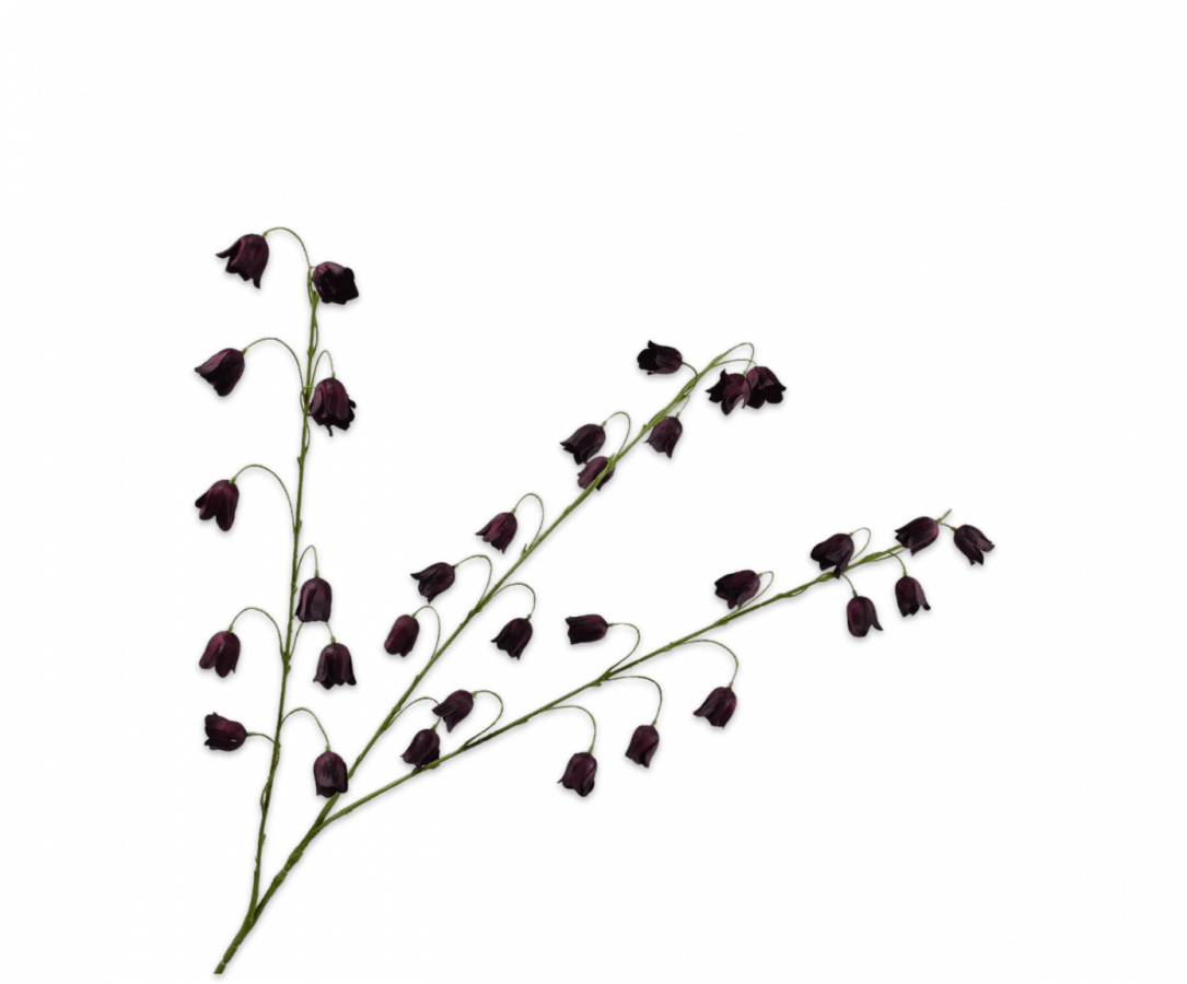 Kunstbloem Fritillaria Tak Bordeaux | 97 cm - NU PUUR & GROEN