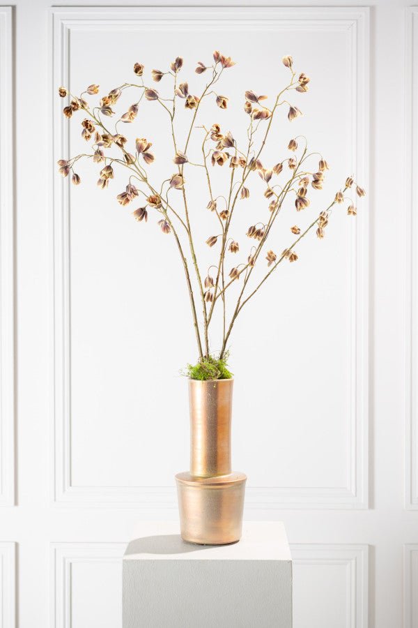 Kunstbloem Fritillaria Tak Bruin/Groen | 123 cm - NU PUUR &amp; GROEN
