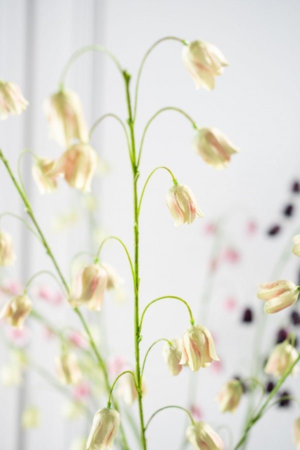 Kunstbloem Fritillaria Tak Mauve/Groen | 97 cm - NU PUUR & GROEN