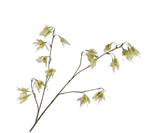 Kunstbloem Fuchsia Tak Wit/Groen | 128 cm