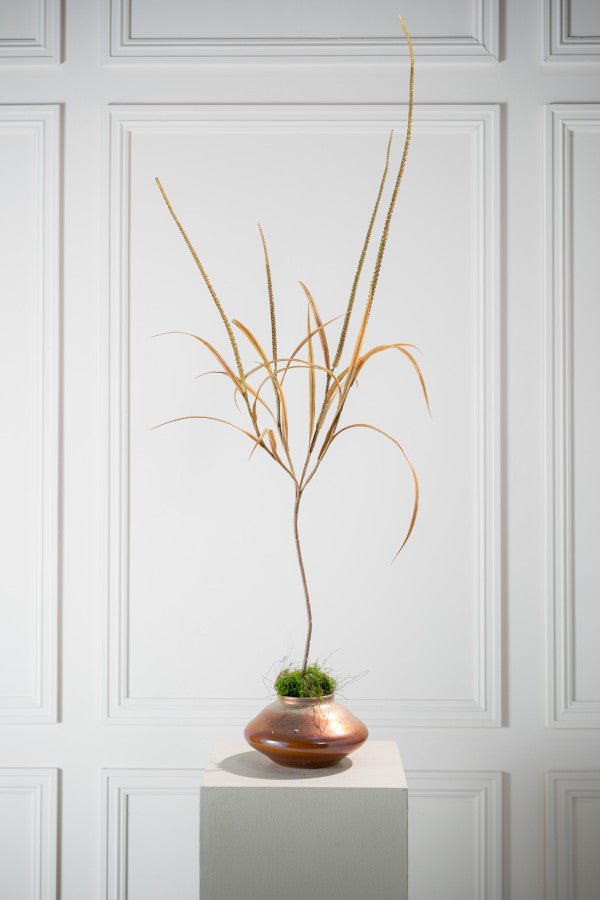 Kunstbloem Gras Tak Groen/Bruin | 132 cm - NU PUUR &amp; GROEN