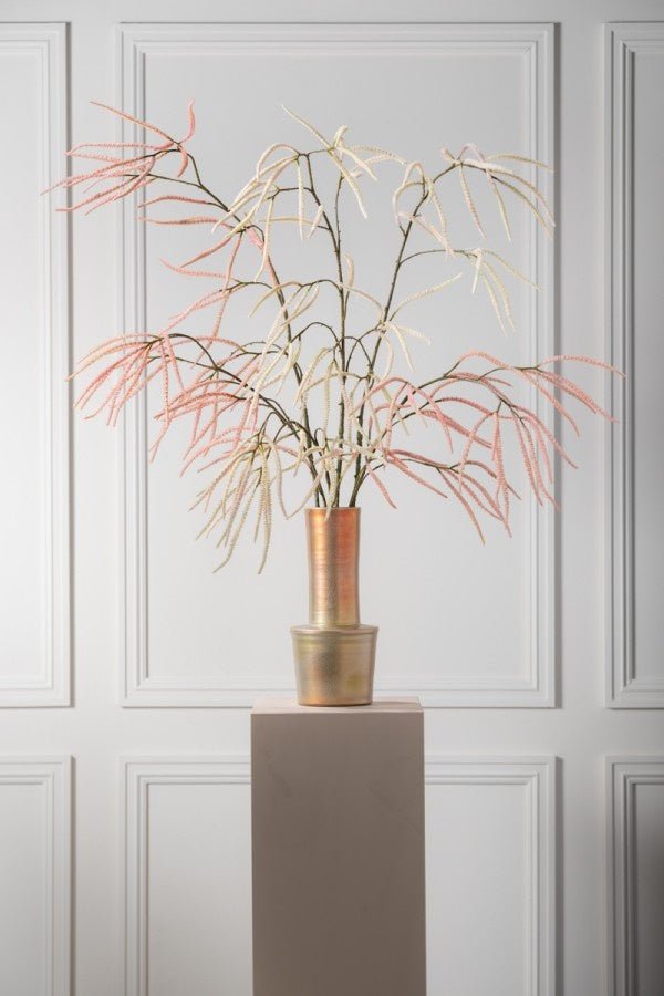 Kunstbloem Gras Tak Roze | 131 cm - NU PUUR & GROEN