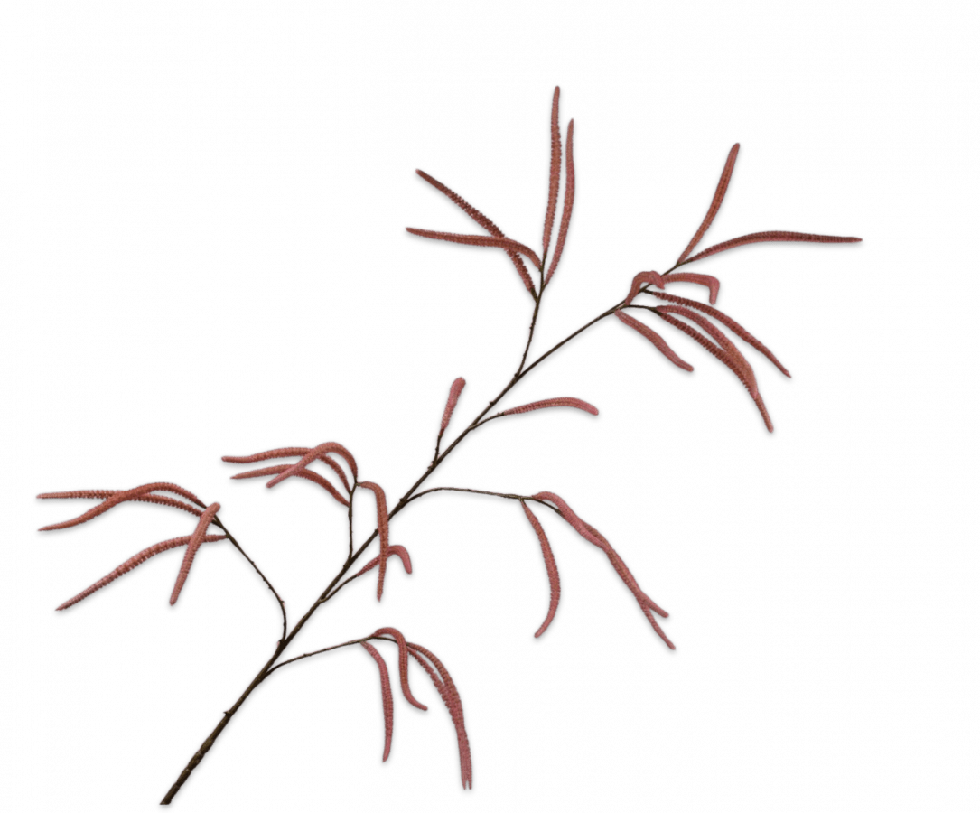 Kunstbloem Gras Tak Roze | 131 cm - NU PUUR & GROEN