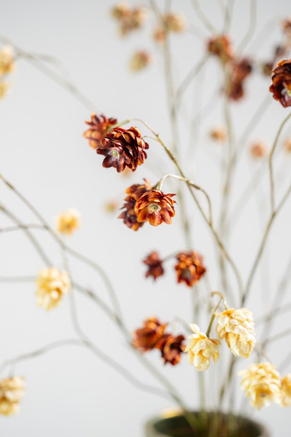 Kunstbloem Hop Tak Bruin | 109 cm - NU PUUR &amp; GROEN