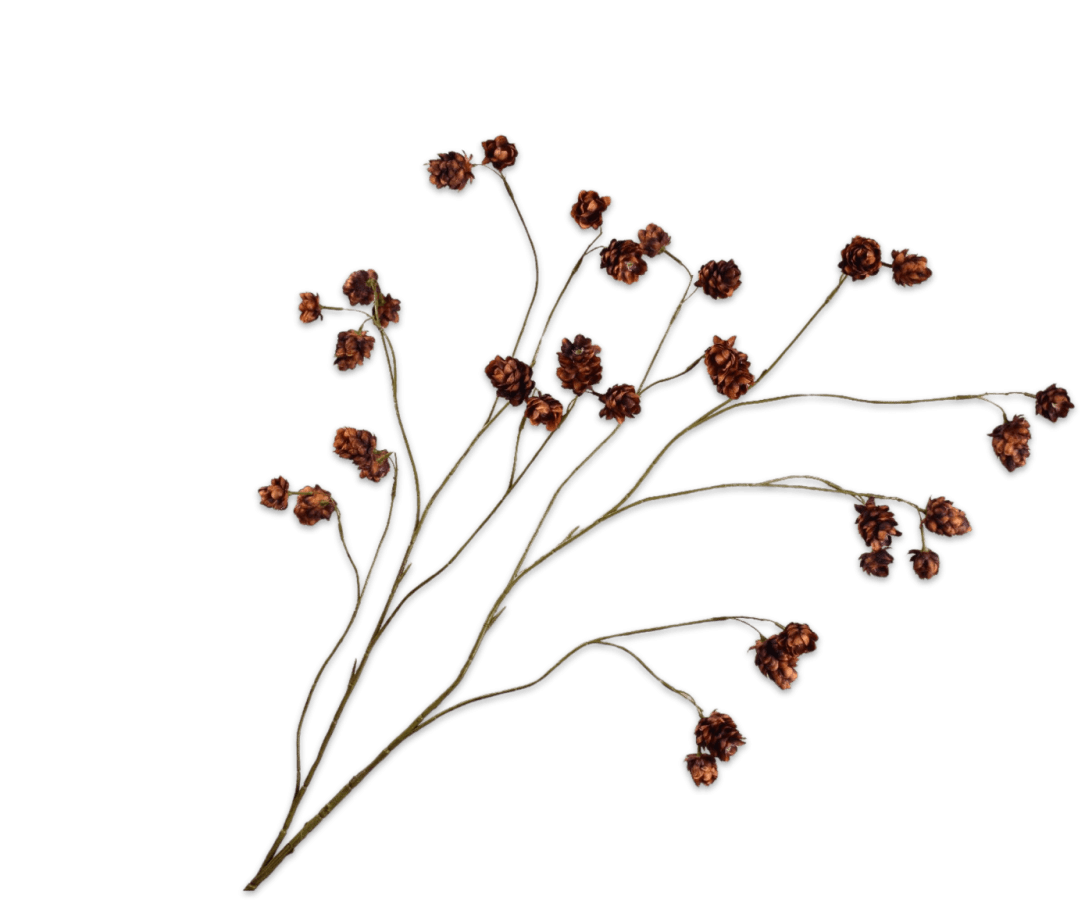 Kunstbloem Hop Tak Bruin | 109 cm - NU PUUR &amp; GROEN