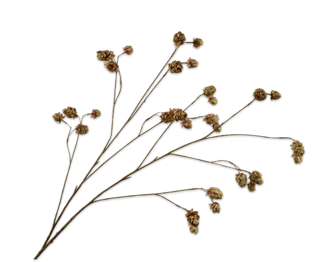 Kunstbloem Hop Tak Bruin/Groen | 109 cm - NU PUUR &amp; GROEN