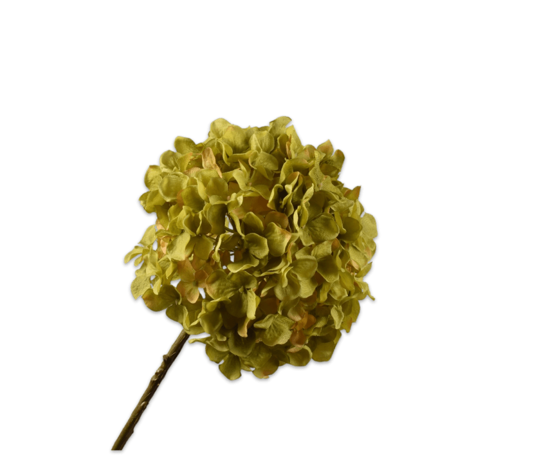 Kunstbloem Hortensia Steel Groen | 70 cm - NU PUUR &amp; GROEN