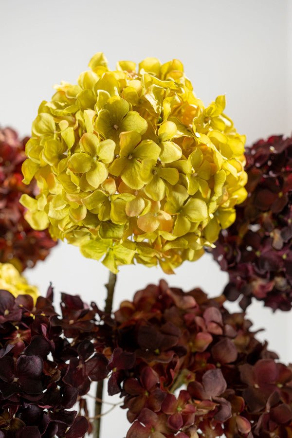 Kunstbloem Hortensia Steel Groen | 70 cm - NU PUUR &amp; GROEN