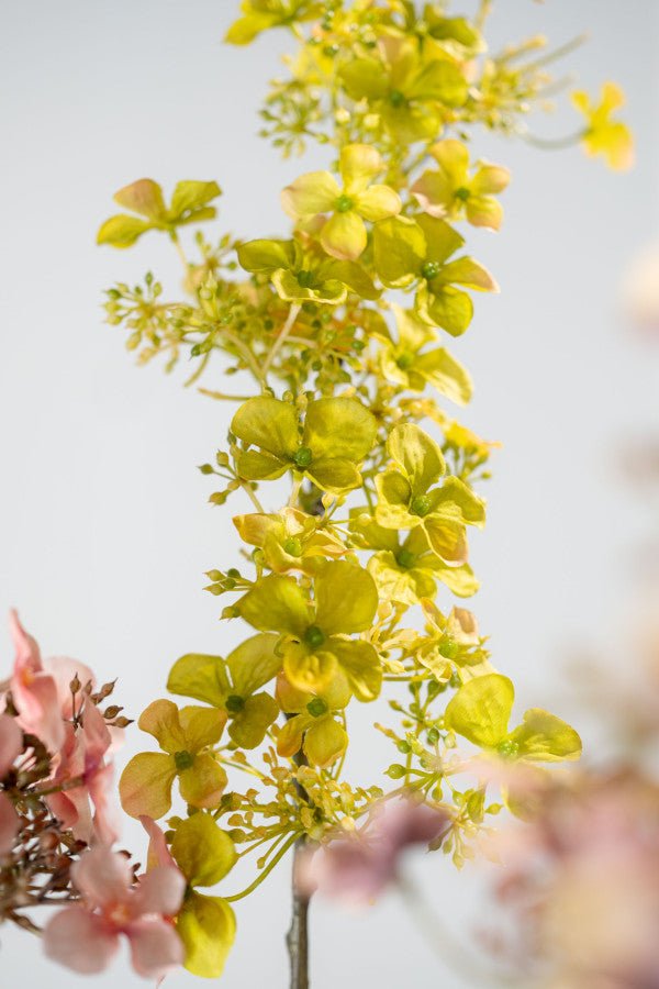 Kunstbloem Hortensia Steel Groen | 89 cm - NU PUUR &amp; GROEN