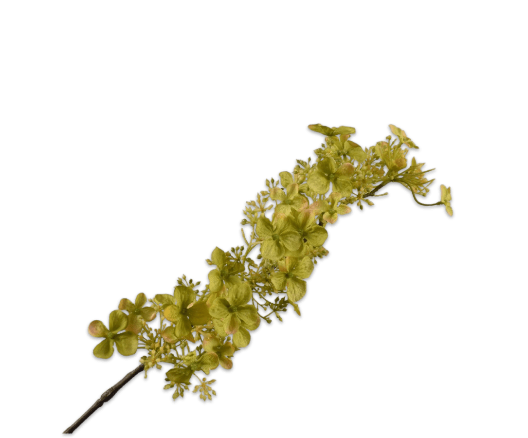 Kunstbloem Hortensia Steel Groen | 89 cm - NU PUUR &amp; GROEN