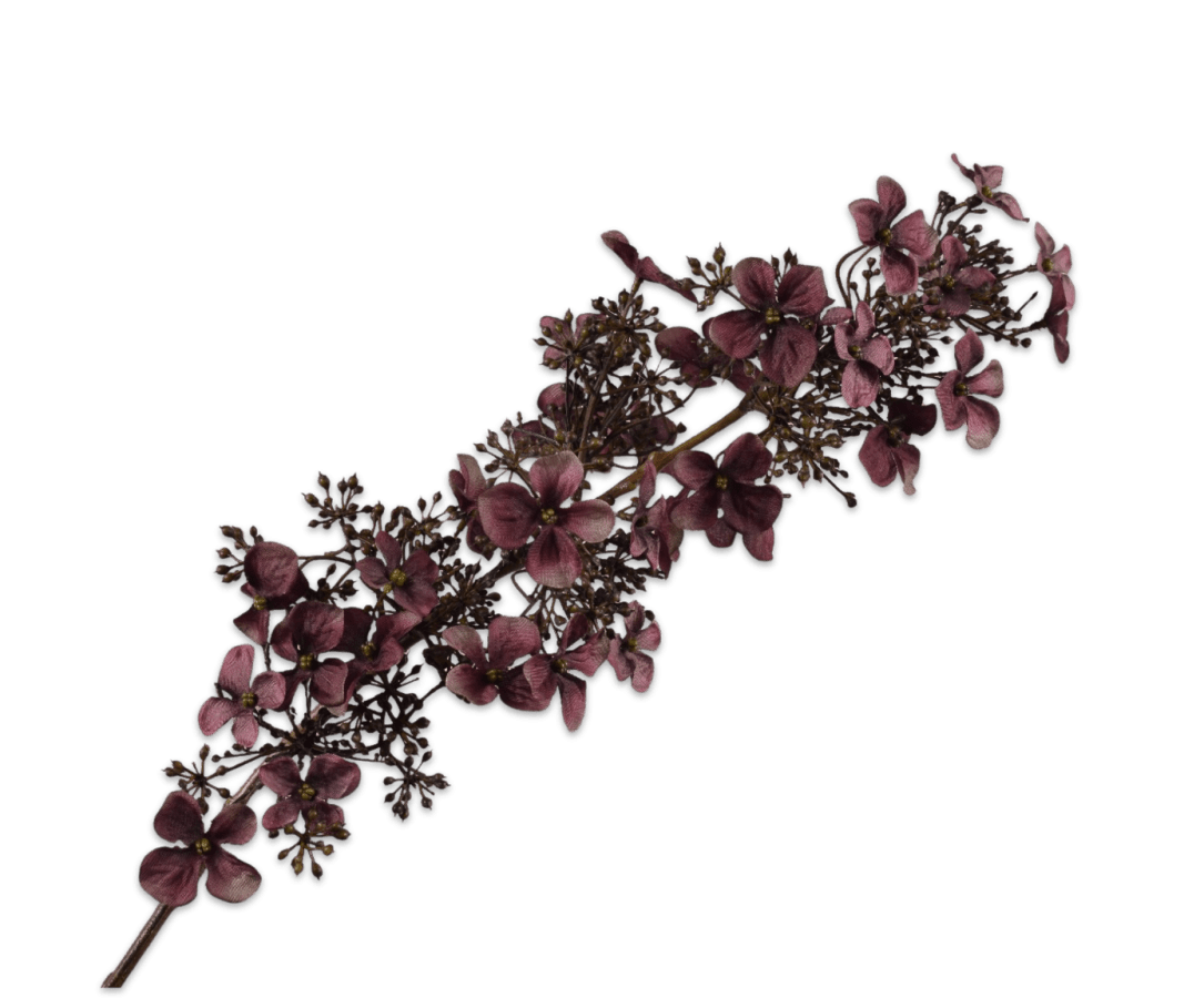 Kunstbloem Hortensia Steel Paars | 89 cm - NU PUUR & GROEN