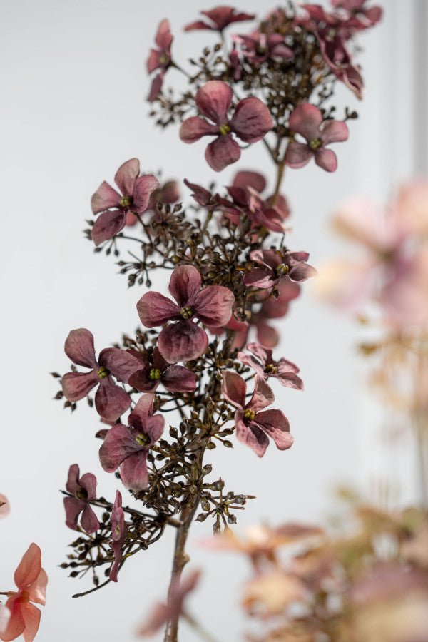Kunstbloem Hortensia Steel Paars | 89 cm - NU PUUR & GROEN