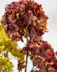 Kunstbloem Hortensia Steel Rood/Bruin | 70 cm - NU PUUR & GROEN