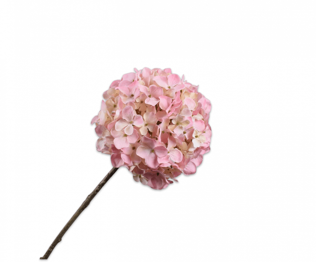 Kunstbloem Hortensia Steel Roze | 70 cm - NU PUUR & GROEN