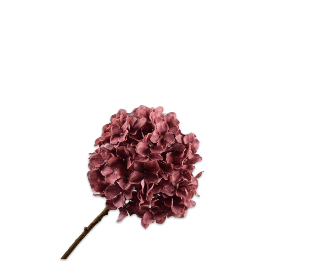 Kunstbloem Hortensia Steel Roze | 70 cm - NU PUUR &amp; GROEN