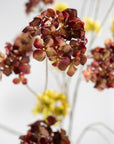 Kunstbloem Hortensia Tak Rood/Bruin | 119 cm - NU PUUR & GROEN