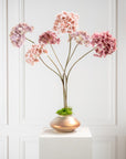 Kunstbloem Hortensia Tak Roze | 85 cm - NU PUUR & GROEN