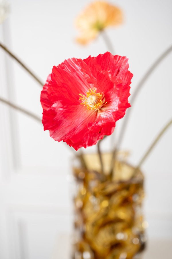 Kunstbloem Klaproos Steel Beauty | 63 cm - NU PUUR & GROEN
