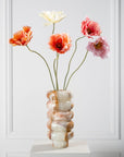 Kunstbloem Klaproos Tak Zalm | 76 cm - NU PUUR & GROEN