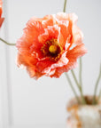 Kunstbloem Klaproos Tak Zalm | 76 cm - NU PUUR & GROEN