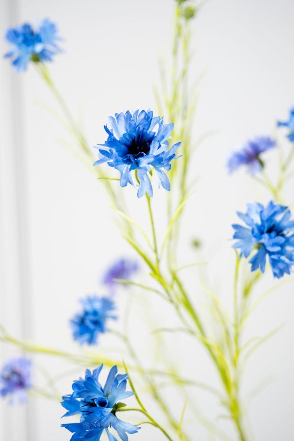 Kunstbloem Korenbloem Tak Blauw | 92 cm - NU PUUR & GROEN