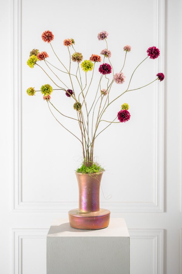 Kunstbloem Korenbloem Tak Bruin/Groen | 91 cm - NU PUUR &amp; GROEN