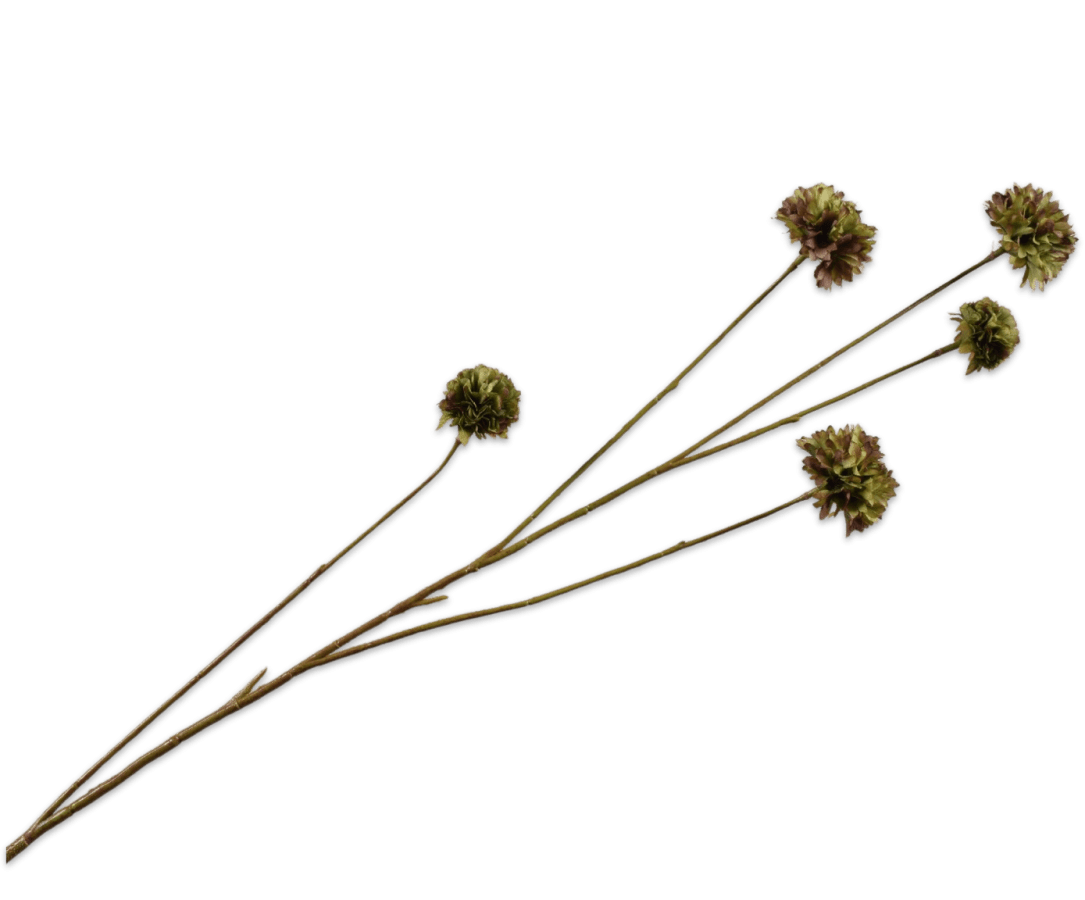 Kunstbloem Korenbloem Tak Bruin/Groen | 91 cm - NU PUUR &amp; GROEN