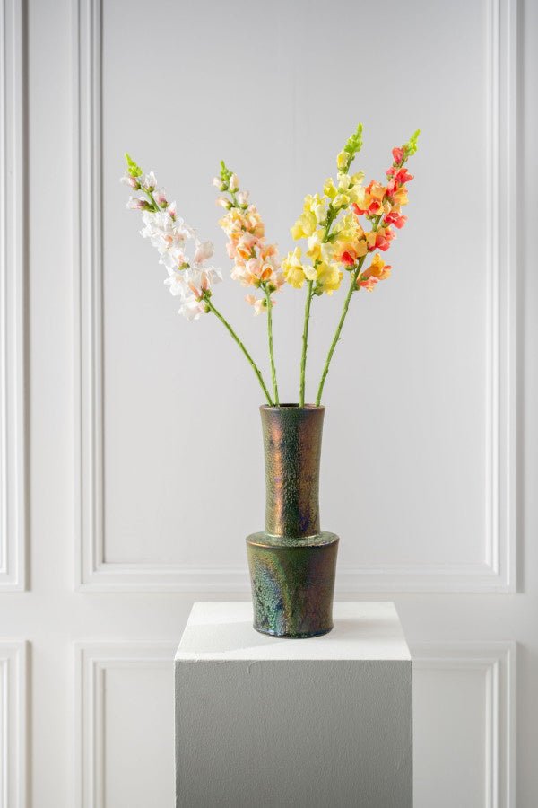 Kunstbloem Leeuwebek Steel Creme/Roze | 81 cm - NU PUUR & GROEN