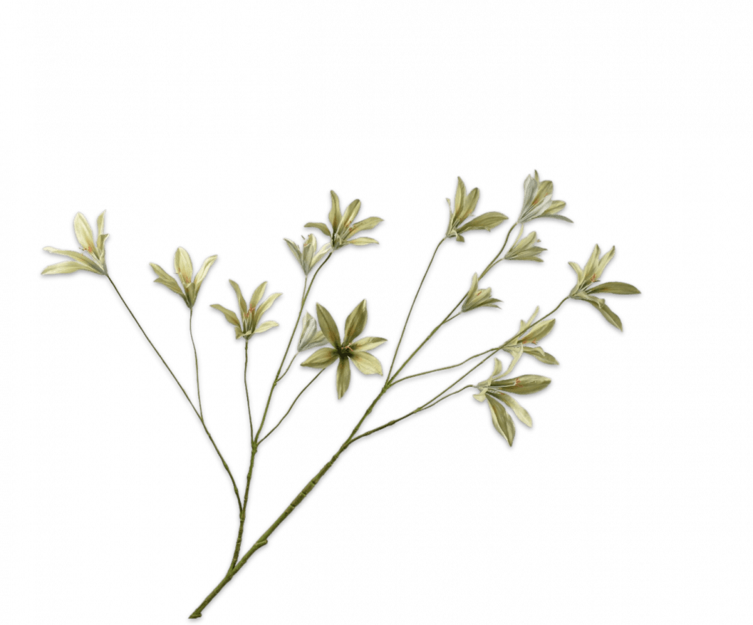 Kunstbloem Lelie Tak Groen | 114 cm - NU PUUR & GROEN