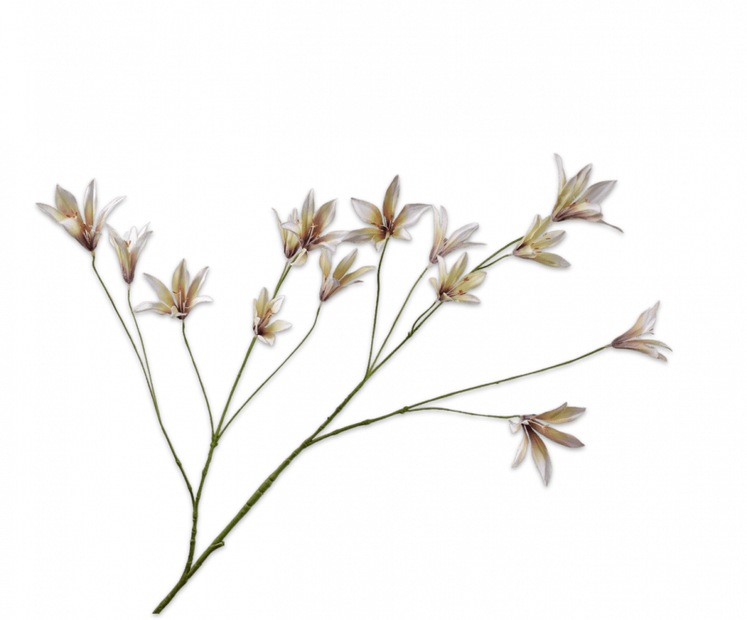 Kunstbloem Lelie Tak Lavendel/Creme | 114 cm - NU PUUR & GROEN