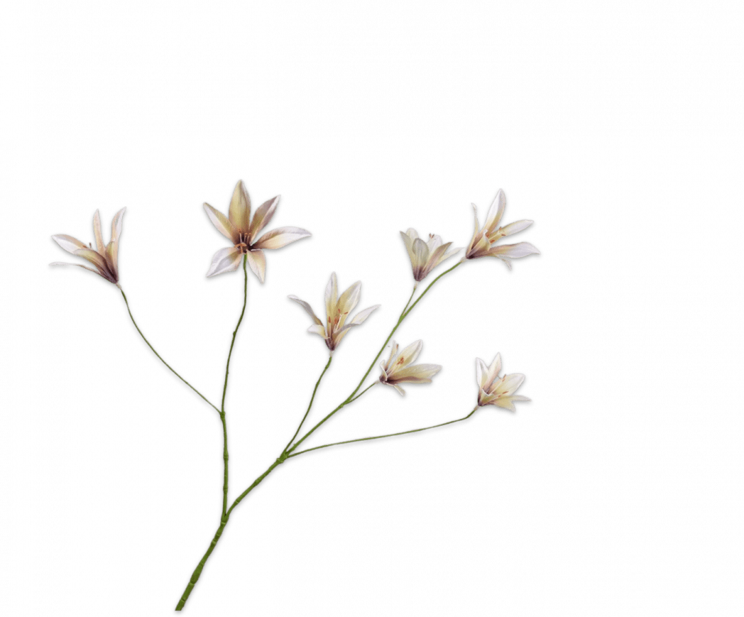 Kunstbloem Lelie Tak Lavendel/Creme | 85 cm - NU PUUR & GROEN