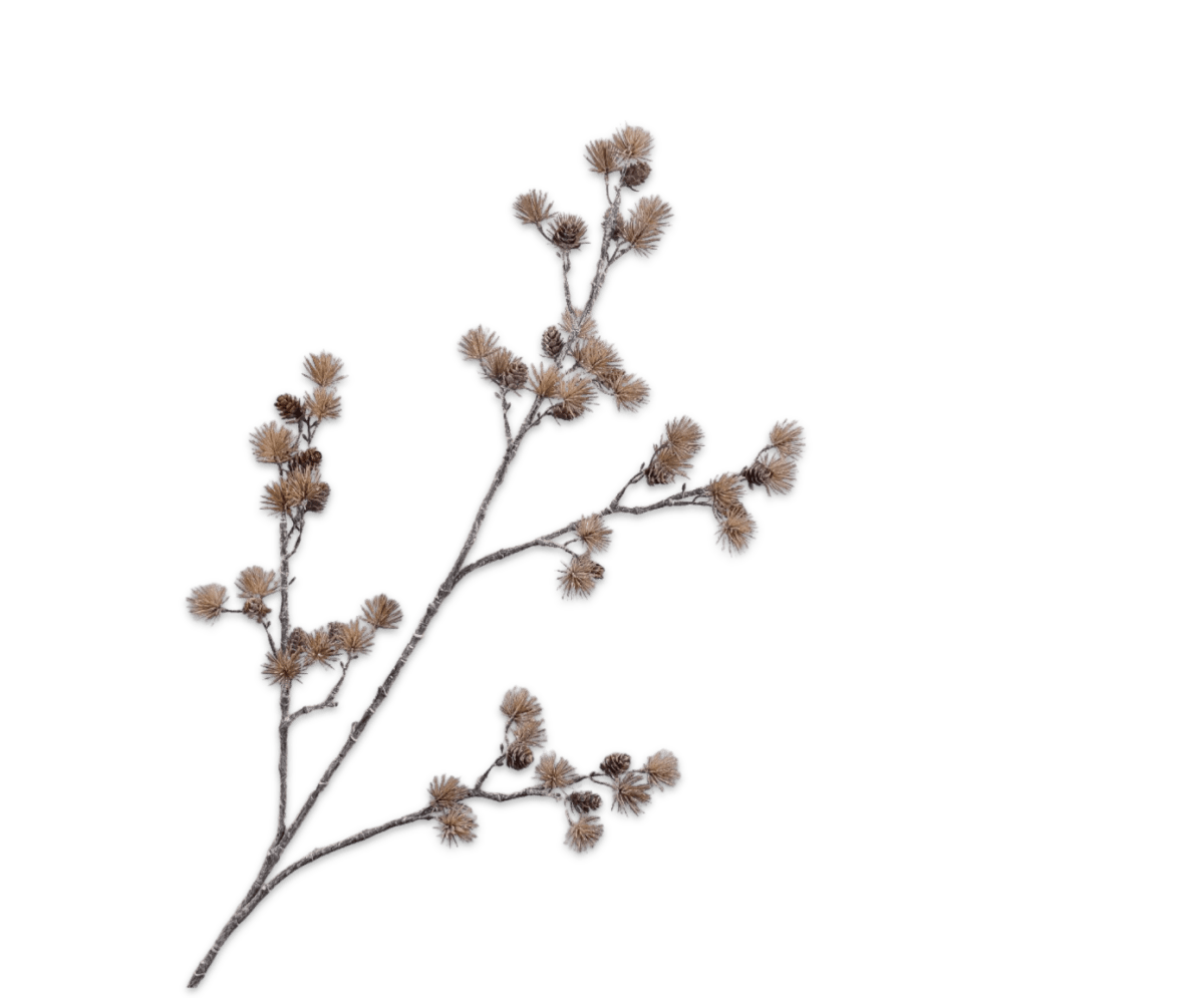 Kunstbloem Naaldtak bruin | 114 cm - NU PUUR & GROEN