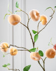 Kunstbloem Perzik Tak Oranje | 105 cm - NU PUUR & GROEN