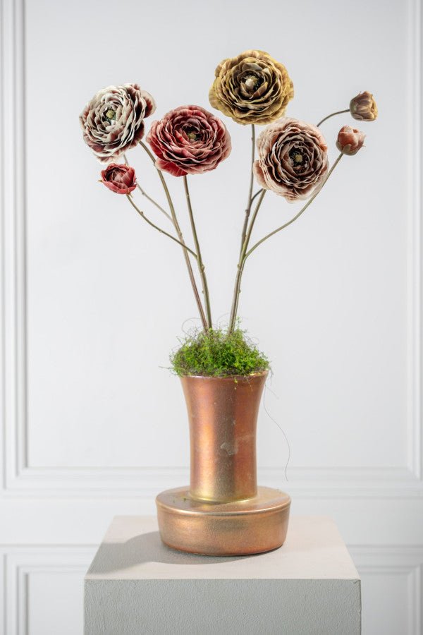 Kunstbloem Ranonkel Tak Rood | 62 cm - NU PUUR &amp; GROEN