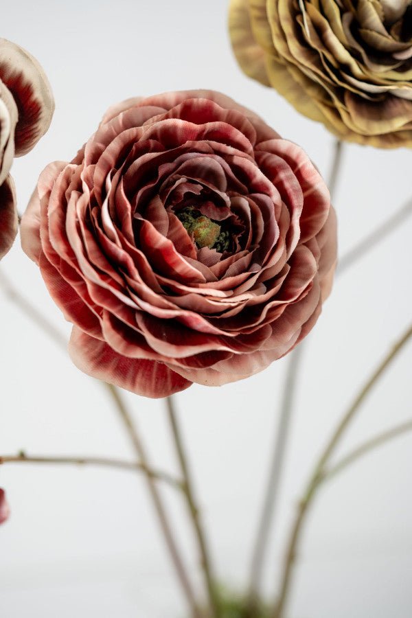 Kunstbloem Ranonkel Tak Rood | 62 cm - NU PUUR &amp; GROEN